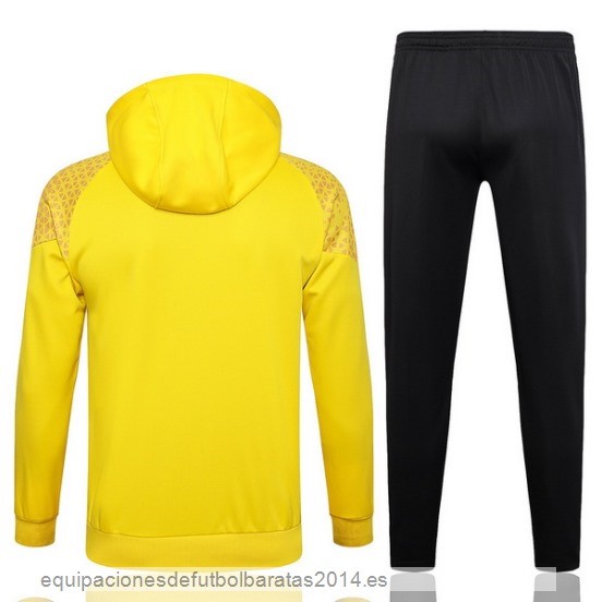 Nuevo Chaqueta Con Capucha Borussia Dortmund 23/24 Amarillo Negro Baratas